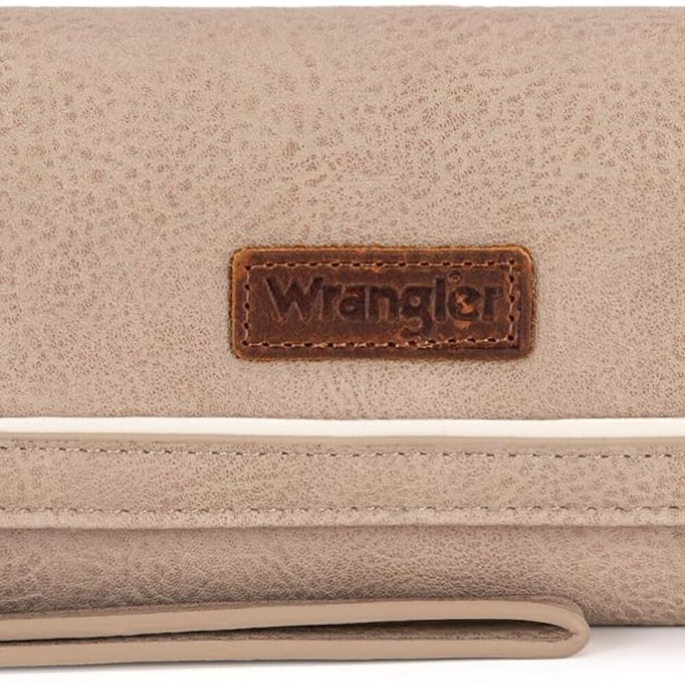Women Wallet Faux Leather Large Capacity Wristlet with Coin Purse RFID Tech